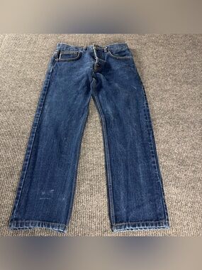 Brave Star  Selvedge Denim “ True Straight” 33x28  Button Fly Made In USA